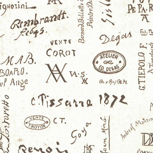 Artist Signatures Italian Paper ~ Rossi Italy